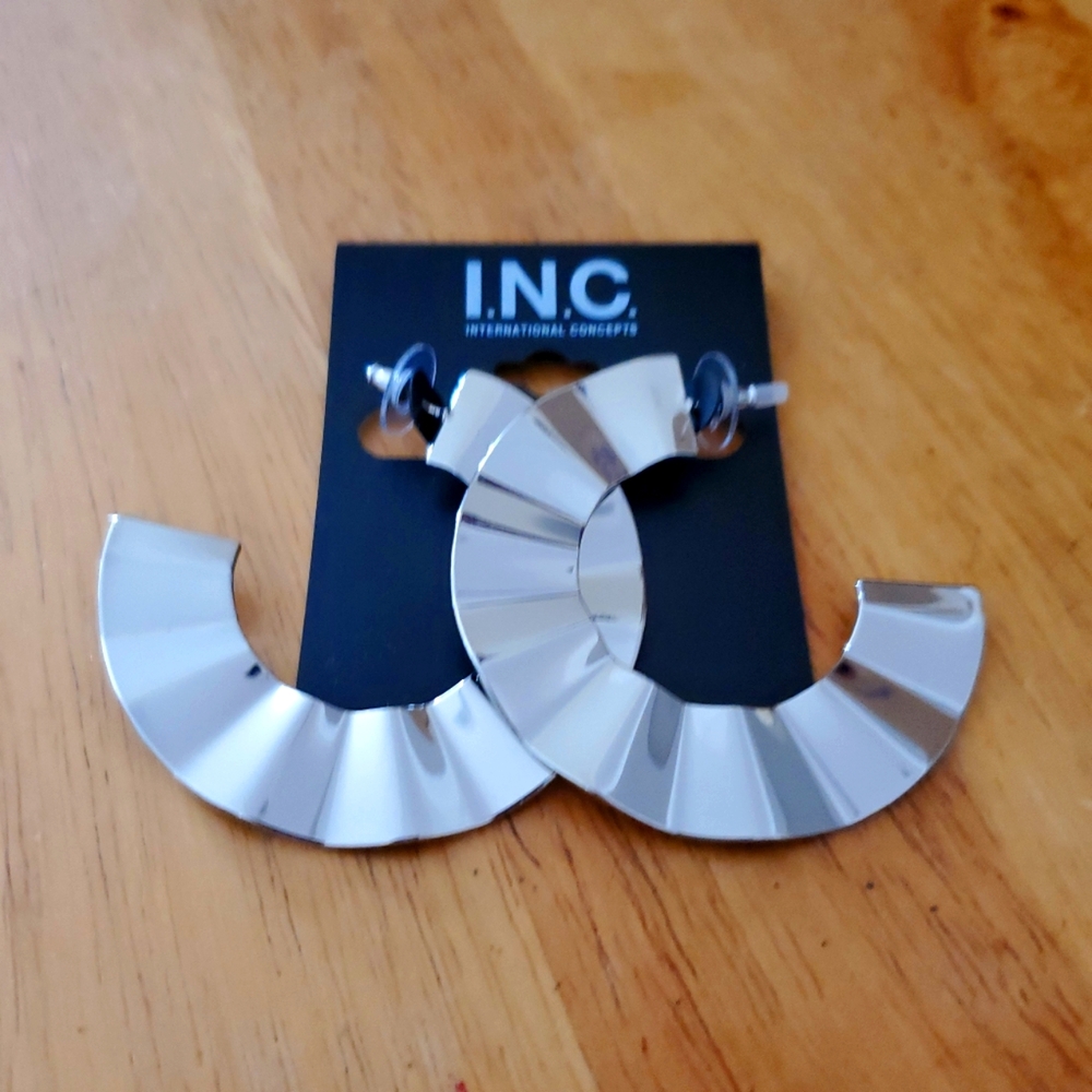 INC NWT Silver Earrings